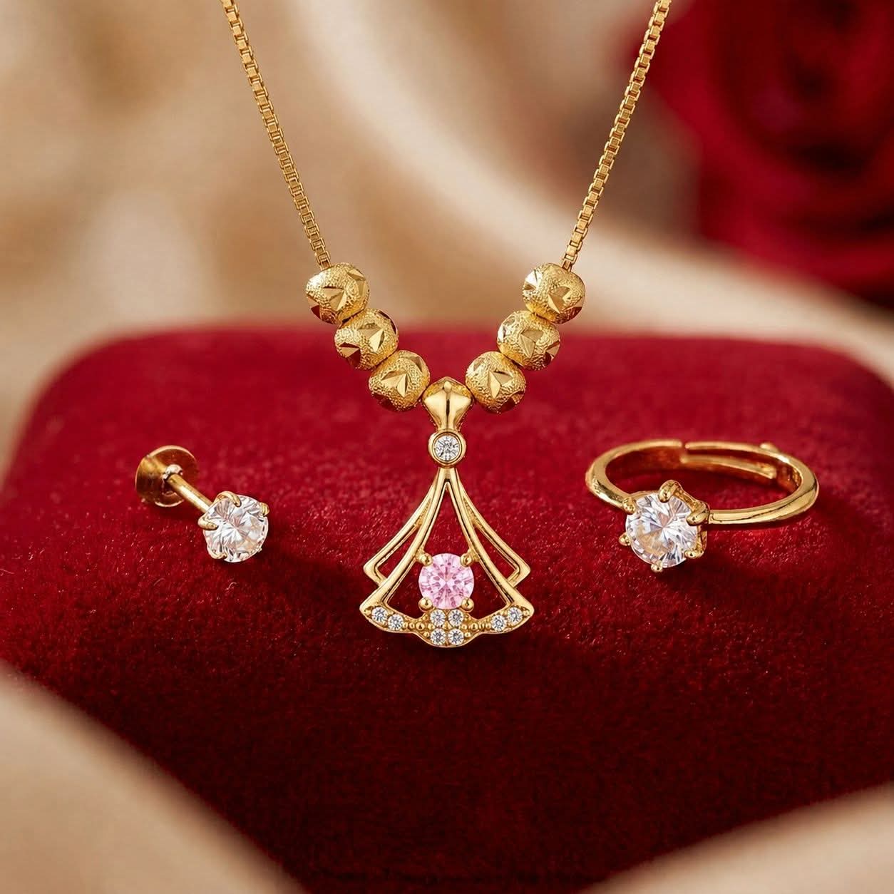 Korean Six Bids Necklace Combo Set